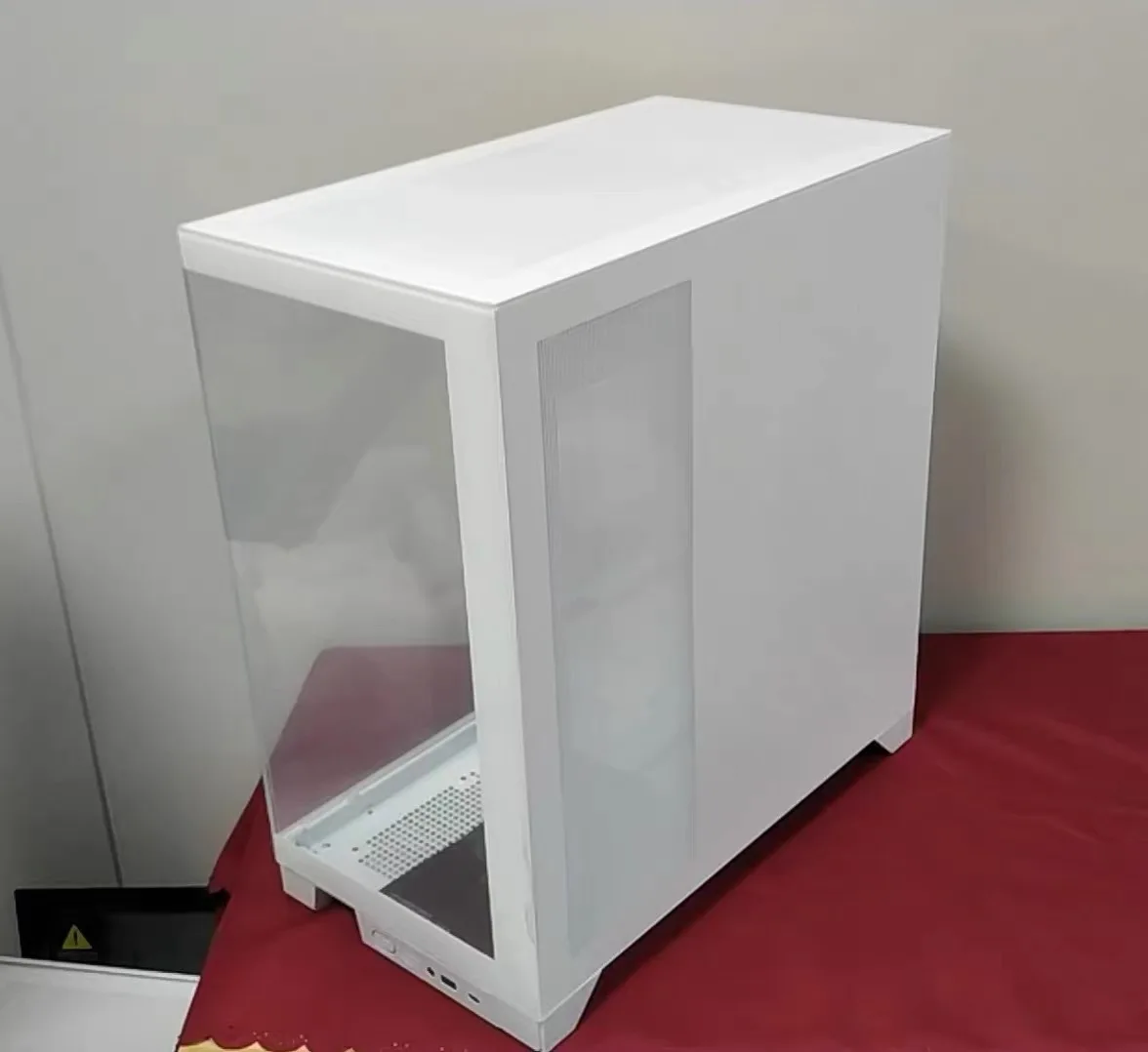 PC Computer ATX Mini ITX Cases Gaming Computer Cases & Towers MESH with screen version White RGB Middle Tower Case PC Gaming CAS