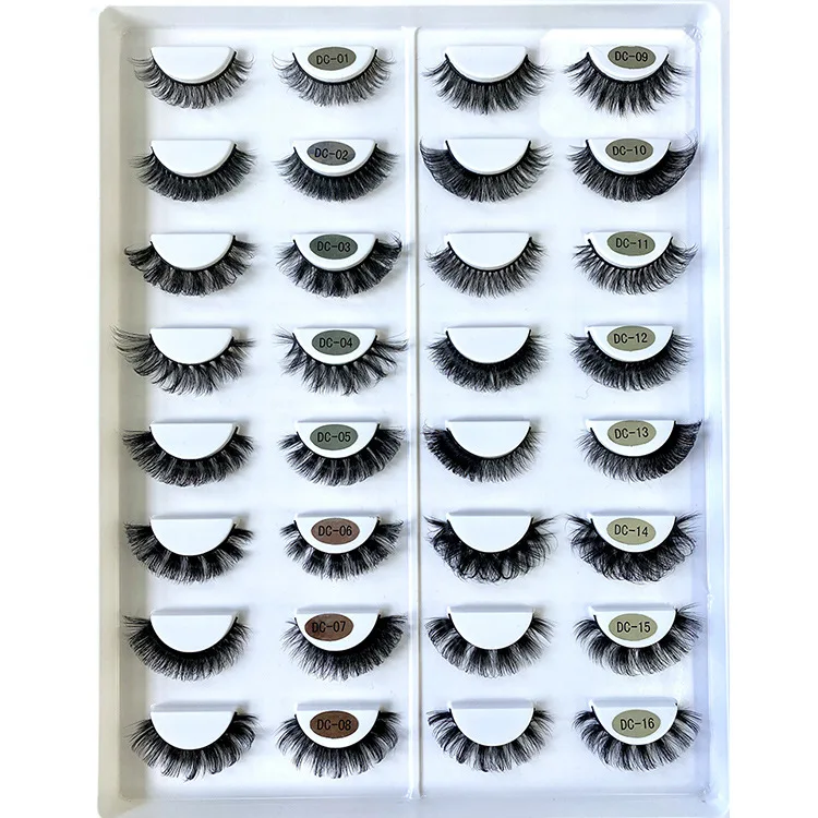 High quality New trend vegan silk plant fiber Lashes 3D faux Mink eyelash Private Label Fast Delivery Russian Strip Eyelashes