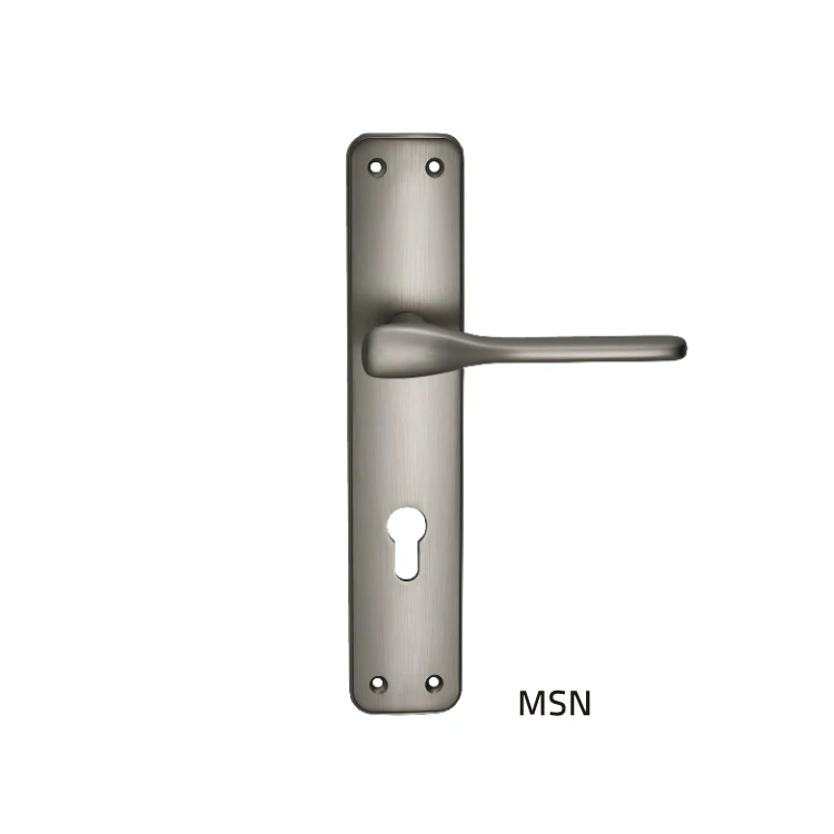 2024 Классическая поп-металлическая пластина в Европейском стиле декоративные алюминиевые входные дверные замки и ручка