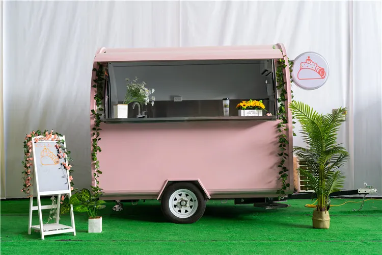 YITUO Round shape Food vending carts for sale mobile fast food bakery trailer