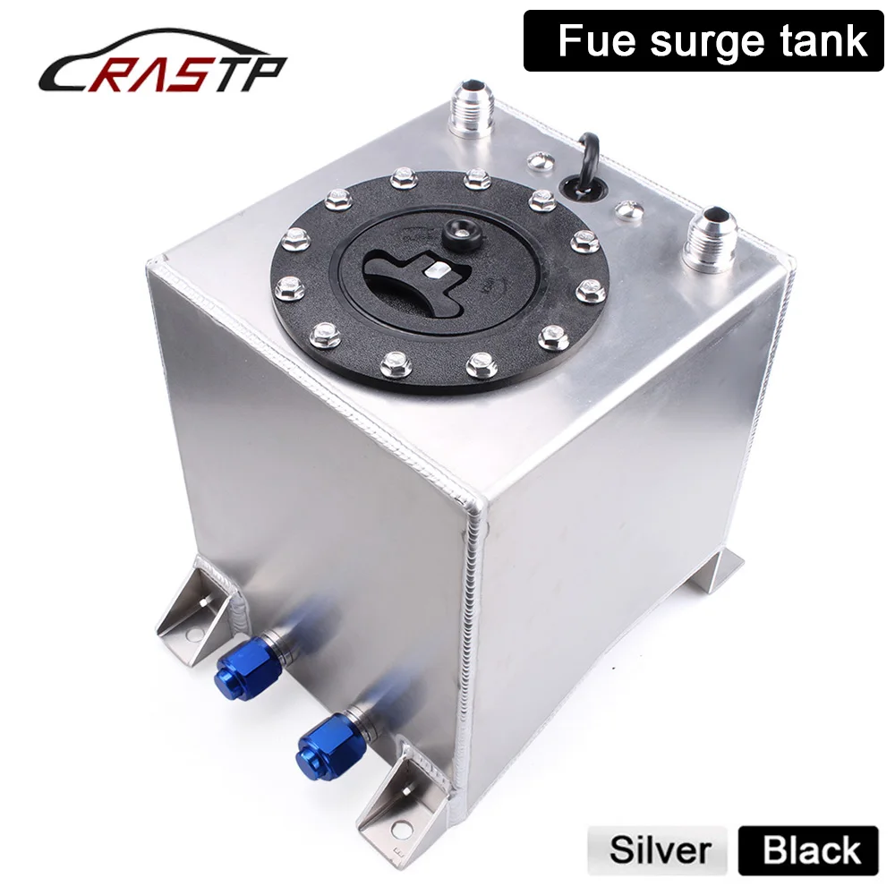 2.5 Gallon 10L Aluminum Race Drift Fuel Cell Tank Fuel Surge Tank With Sender