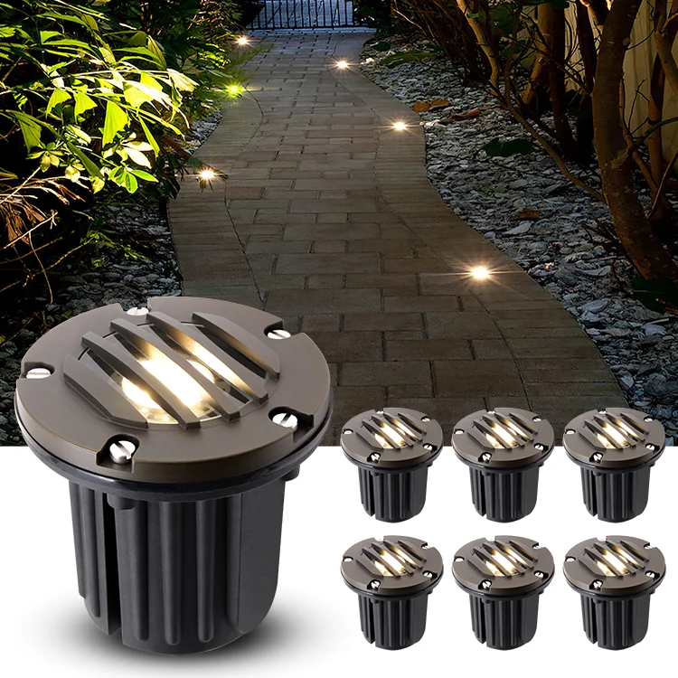 Hot Sale Solid Brass IP65 Waterproof Pool Walkway Yard Landscape Lighting Led Underground Lights Outdoor Garden Inground Light