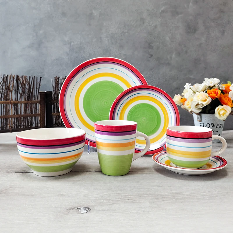 Family Dinnerware Sets Stoneware  Dinnerware Sets Luxury Wholesale New Design Turkish Dinnerware Set