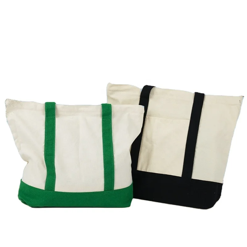 Canvas Portable  Fabric Customizable Eco Friendly Small Tote Bag For Shopping