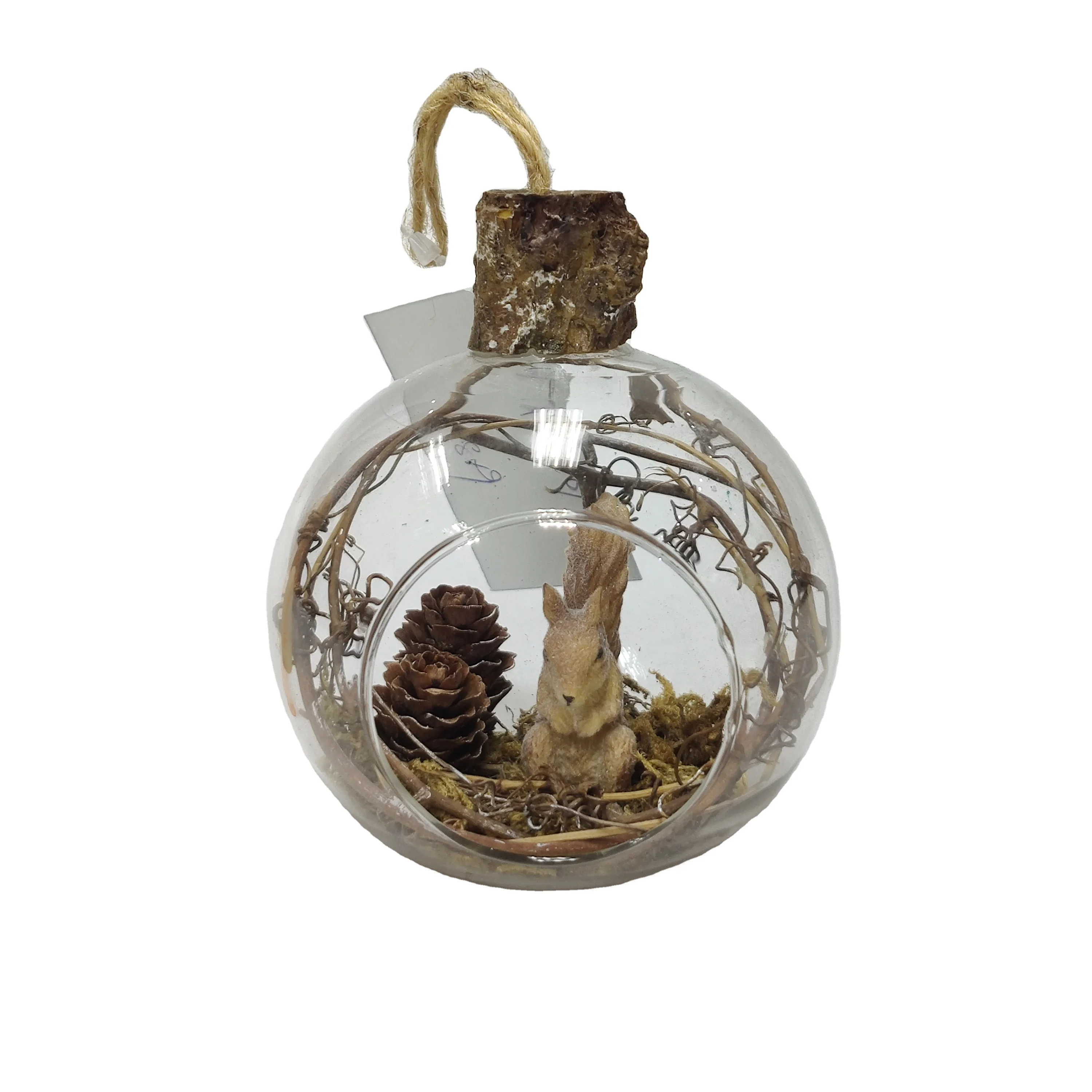 Christmas decorations christmas ball with a squirrel  gift Christmas Tree Hanging decoration