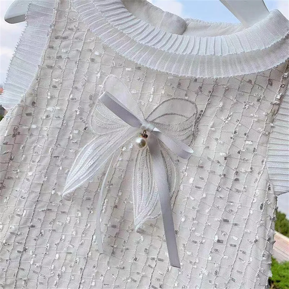 luxury lace fabric 2022 tailoring materials embroidery chiffon sequin fabric