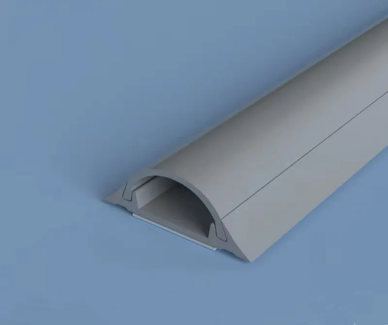 Round type pvc electric wire duct RTD-5/7/9/12 Grey Self-Adhesive pvc cable trunking cable channel wiring ducts