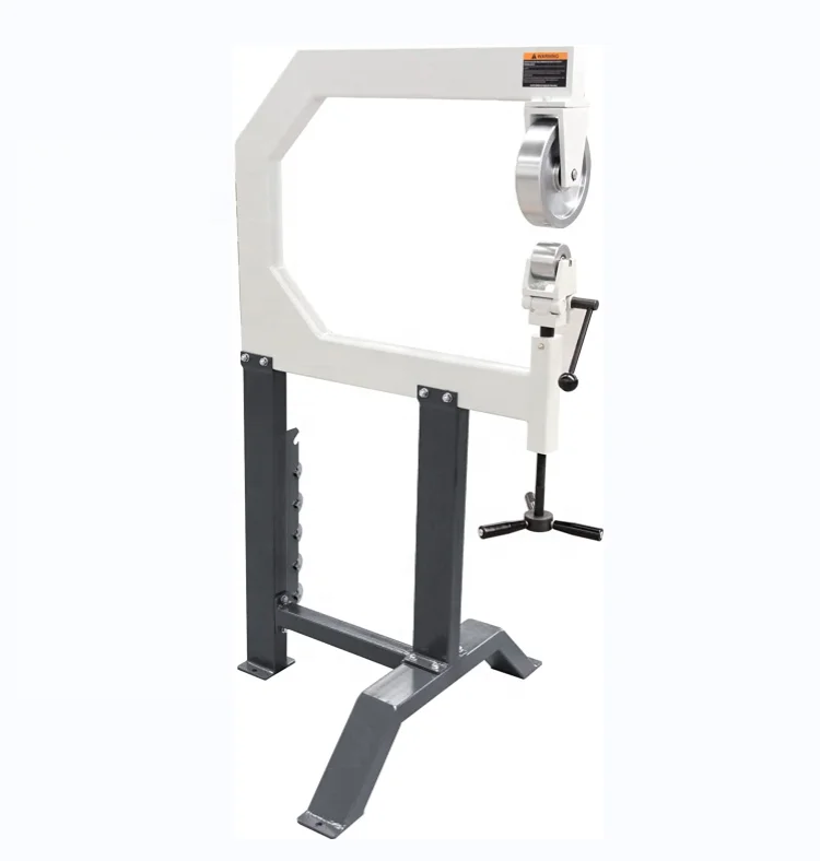 Heavy Duty Solid Construction English Wheel Sheet Metal Planish Shaper Benchtop Machine with 6 Pieces Forming Wheels