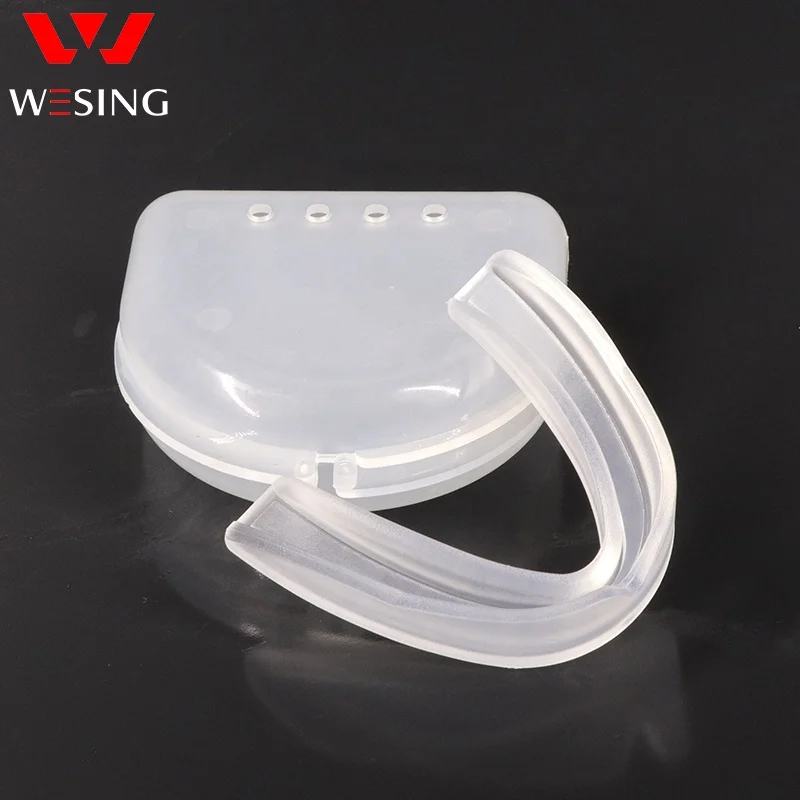 Wesing custom black silicone mouth guard mouth protector boxing mouth guards