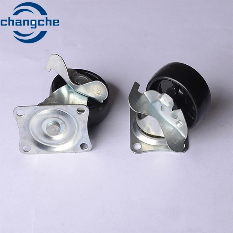 5 Inch Industrial Caster Flat Bottom Swivel Caster (Pp) Silent Universal Caster