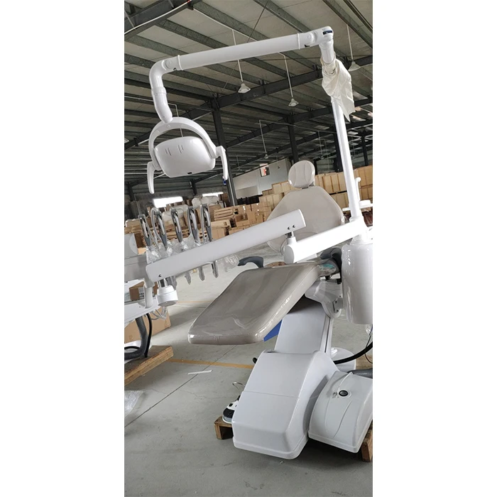 Dental chair with whitening machine and teeth bleaching machine