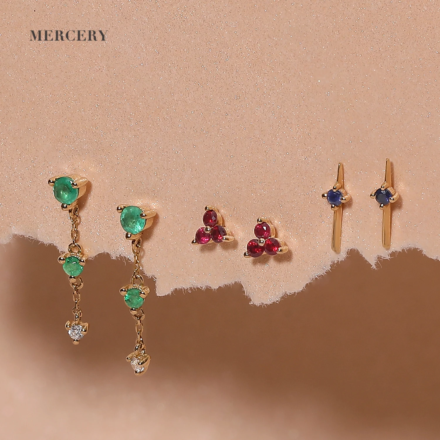 2022 Summer Gemstone Jewellery Earring Necklace 14K Gold Ring Solid Gold Fine Jewelry Jewelry Sets