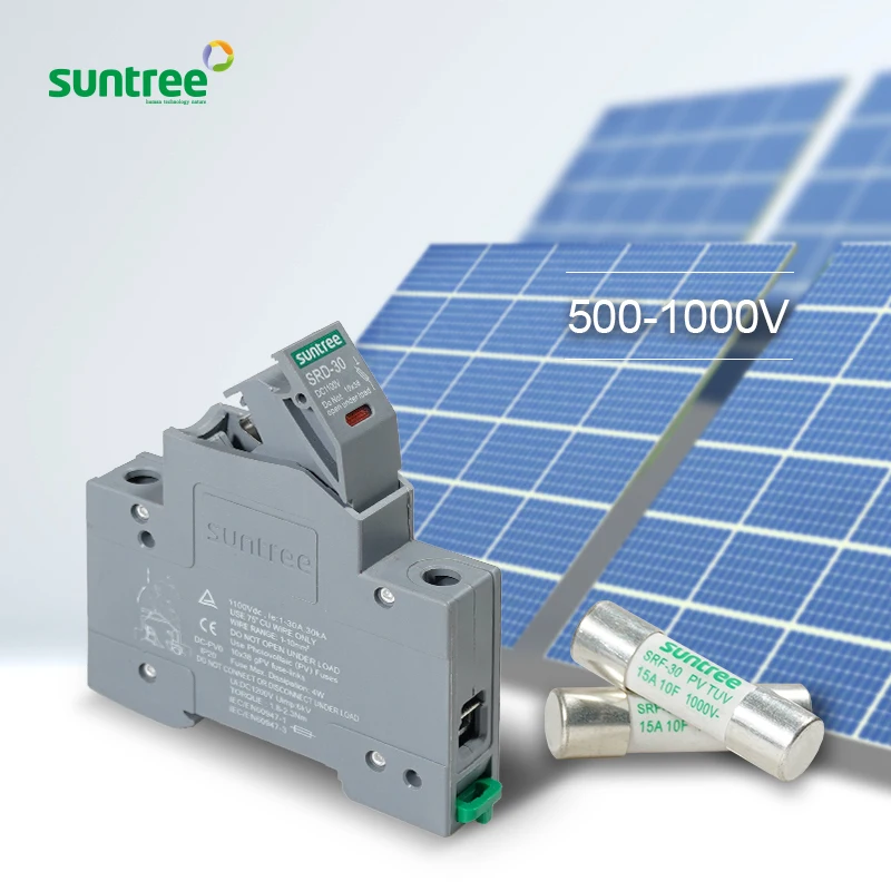 Оптовая продажа Suntree лидер продаж предохранители постоянного тока на солнечных батареях типы предохранителей с индикатором разумная