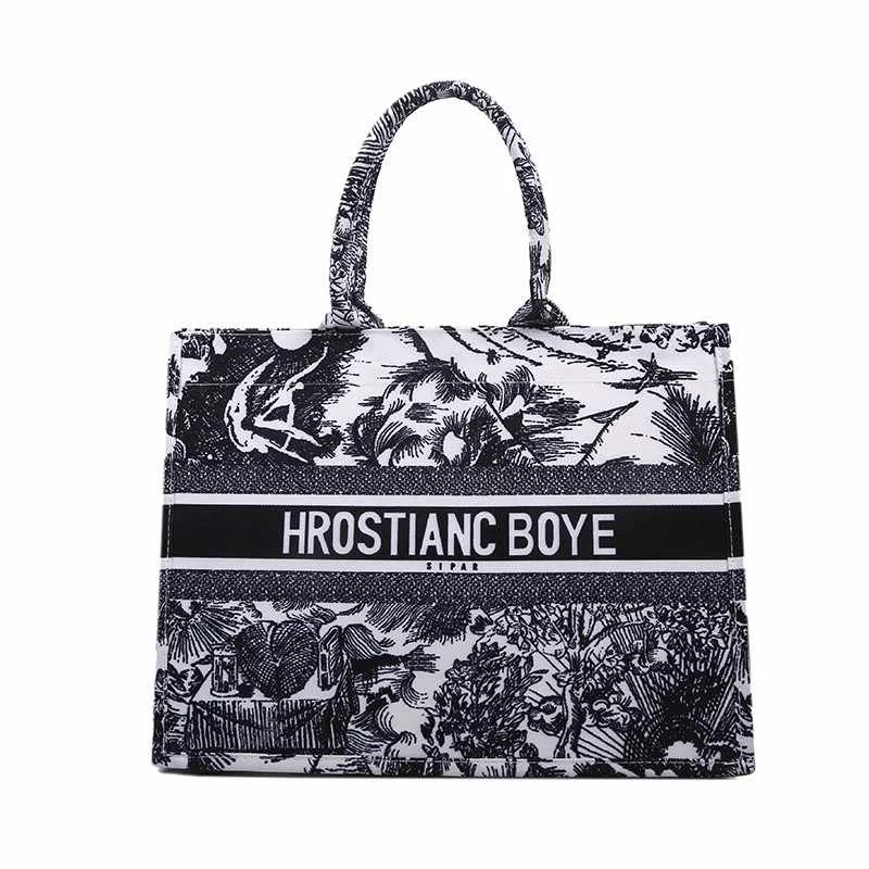 Новинка 2021 сумка для покупок холщовая женская на плечо с принтом Высококачественная вместительная Повседневная Сумка-тоут модная и