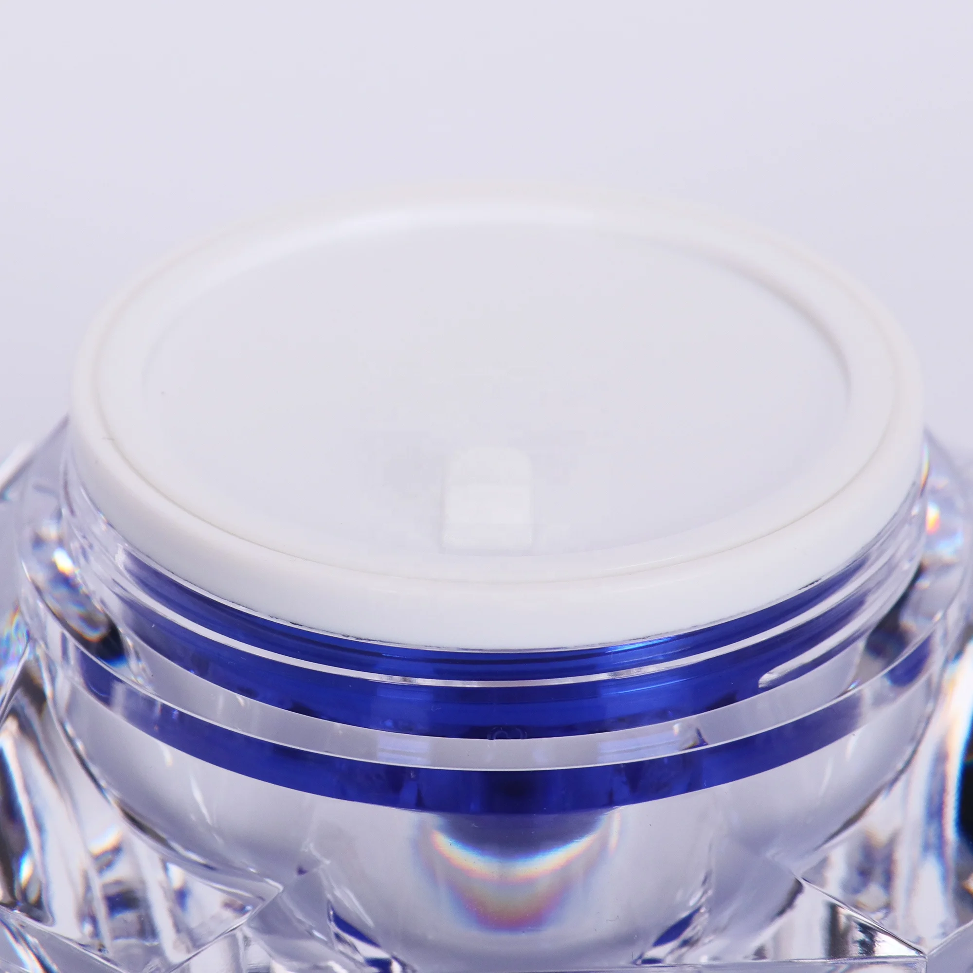 
Diamond acrylic cream jar for cosmetic packaging 