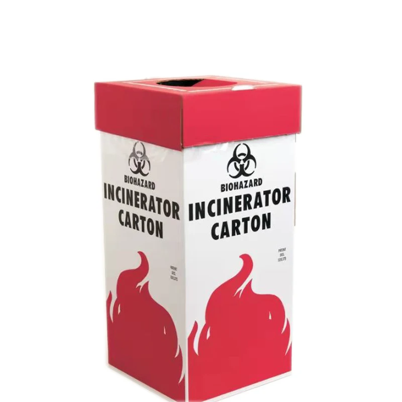 Safety box Waste Syringe needle sharp Incinerator carton Container 5L 7L 10l Disposable incinerator bin box