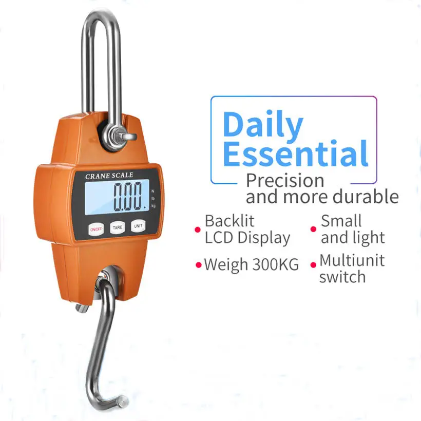 300KG Hanging Hook Weighing Hanging Scale Electronic Wireless Portable Handheld Digital Weighing Scales
