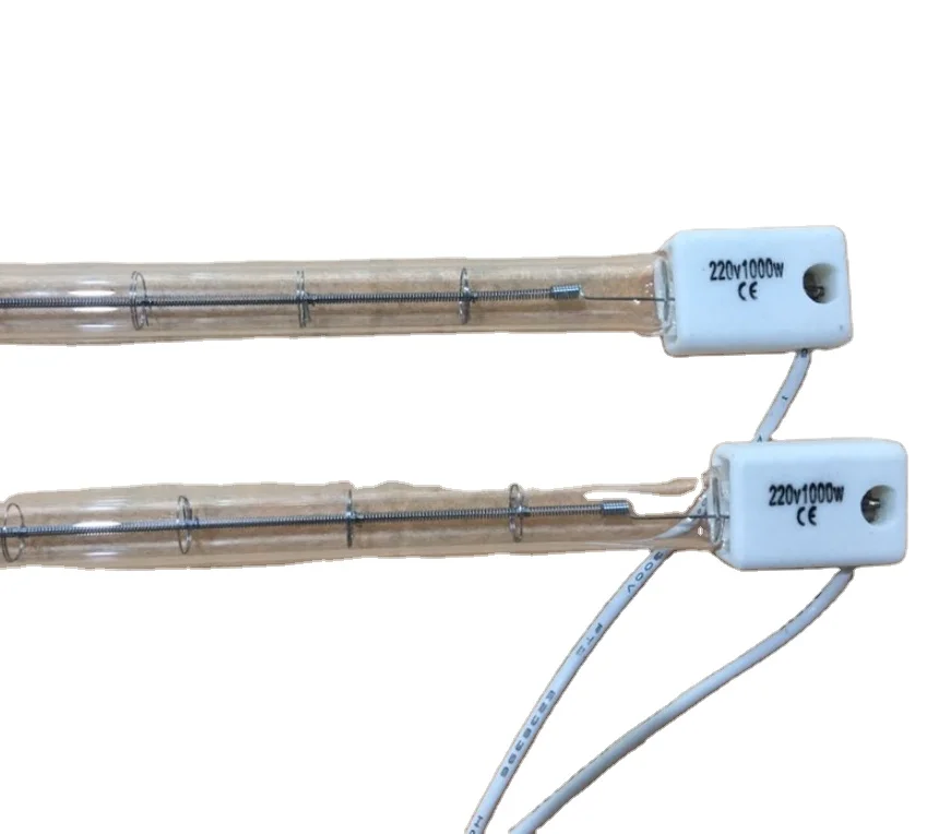 Wholesale 220v 1000w Infrared Quartz Heating Lamp For Pet Injection Molding Blow Molding Machine