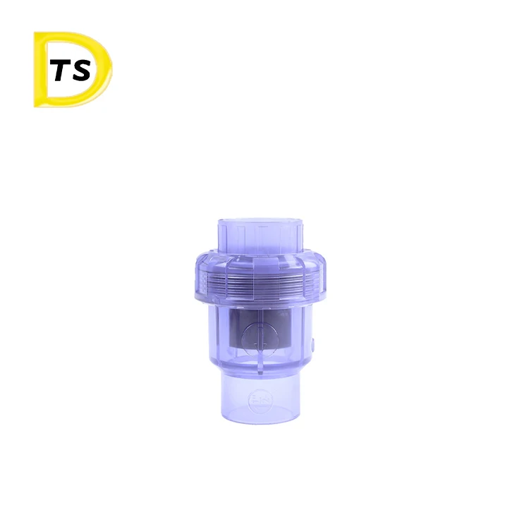 Clear Plastic Check Valve Water  Normal Temperature Wafer Swing Check Valve Transparent Hydraulic Valvula Check
