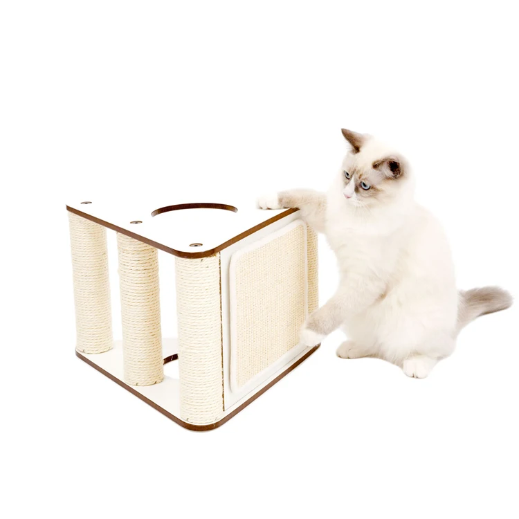 
China Manufacturer Triangle Cat Scratcher Board Toy Cat Scratching Post With Sisal Mat 