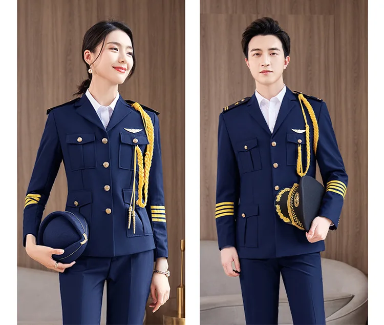 Custom Latest Design Security Guard Uniform Unisex Polyester Silm Fit Workwear Office Clothing Ceremonial Uniforms