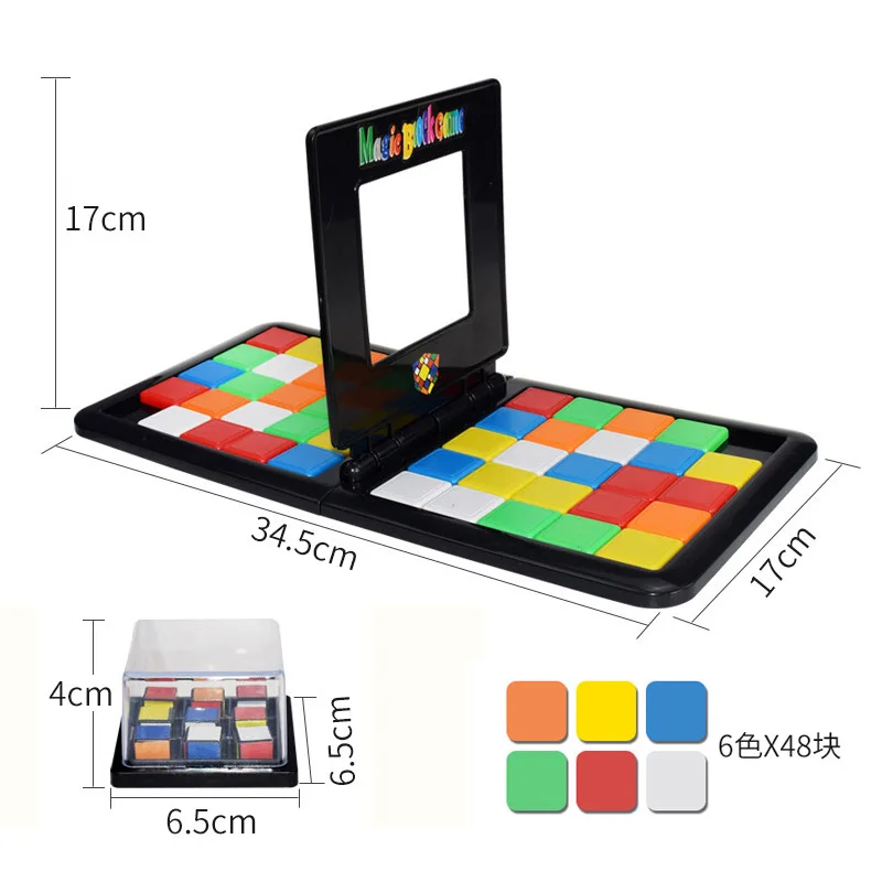 2020 новые детские головоломки настольные магические блоки игры красочные мобильные квадратные соревнования магический куб
