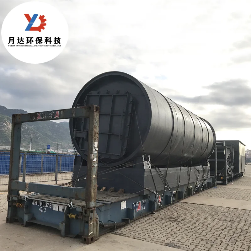 2800*8000 Full Automatic microwave pyrolysis plant with Euro Standard Emission