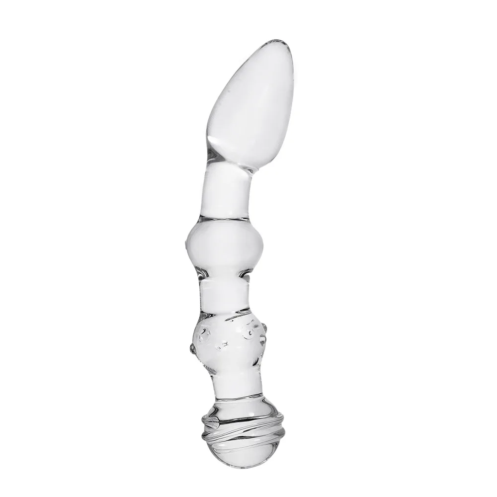 Women Sex Toy Masturbation Gun Shaped Crystal Glass Dildo