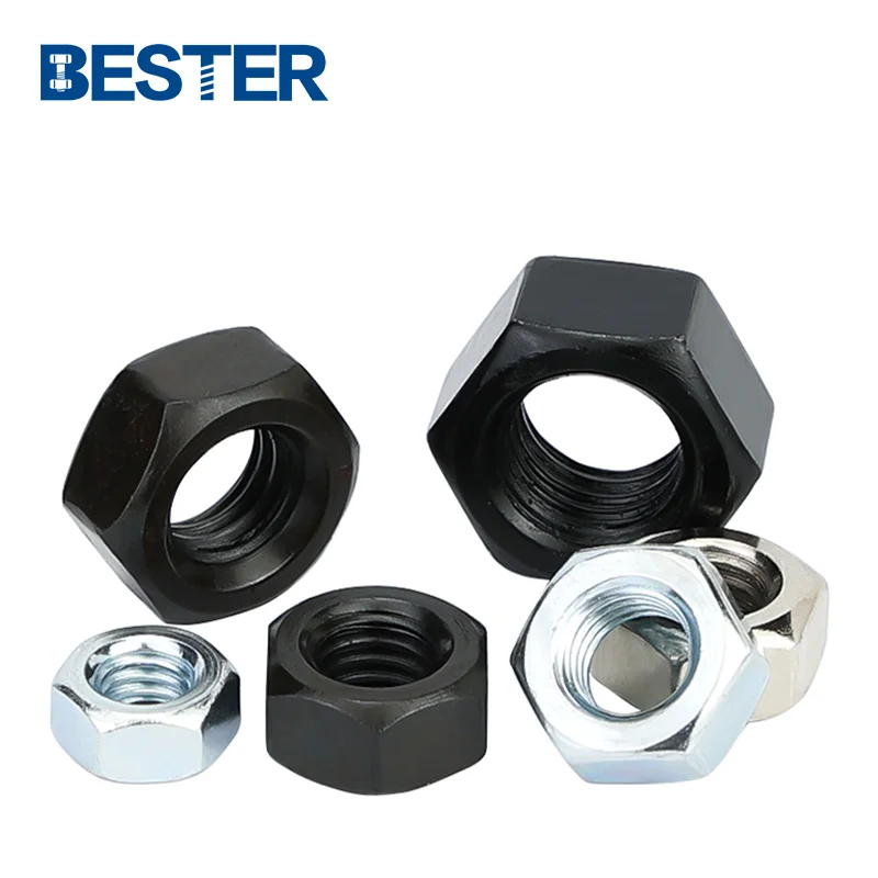 Stainless steel grade8 zinc black nut roasting machine small nut packaging machine pitch lock hex  nut