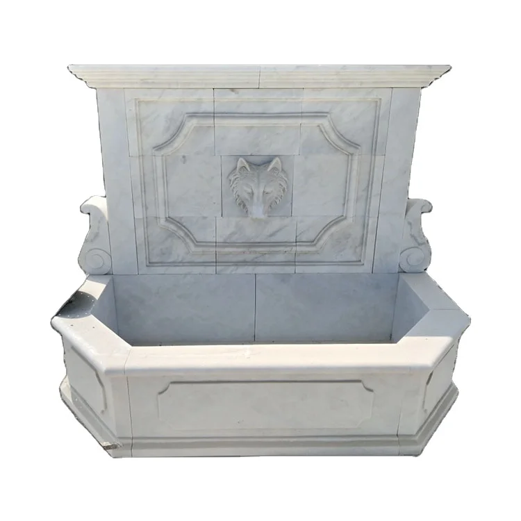 Garden decoration stone marble wall fountain french for sale