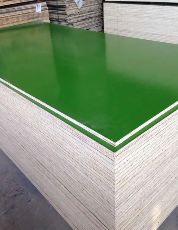 Hysen 18mm best Film Faced Plywood Green Plastic PVC  Formwork Plywood for Construction
