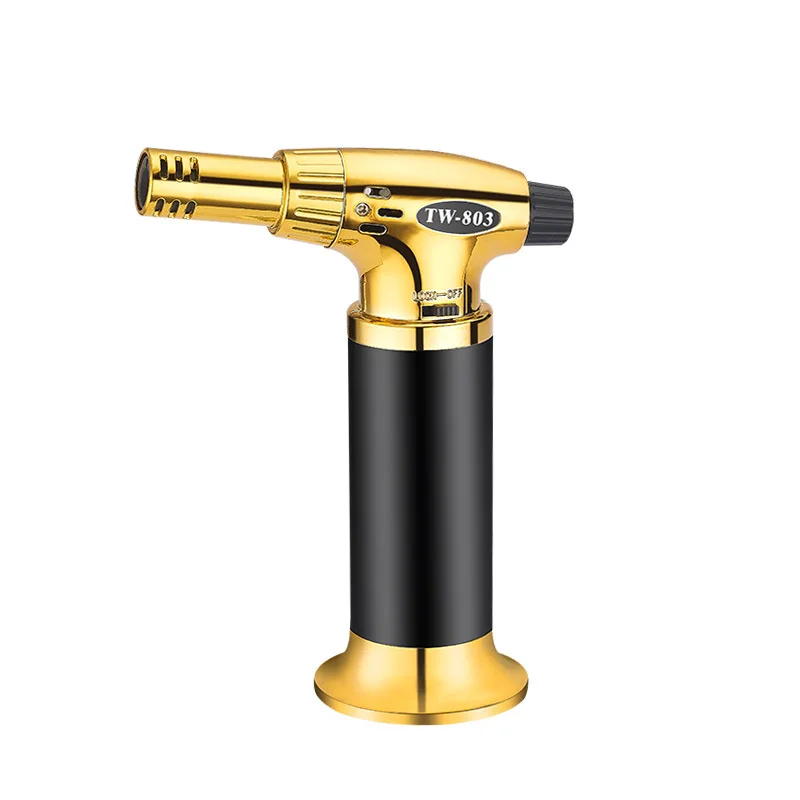 Wholesale Cheap Flamethrower BBQ Kitchen Big  Flame Butane Jet Gas Lighters Windproof Refillable Flame Torch  Lighter