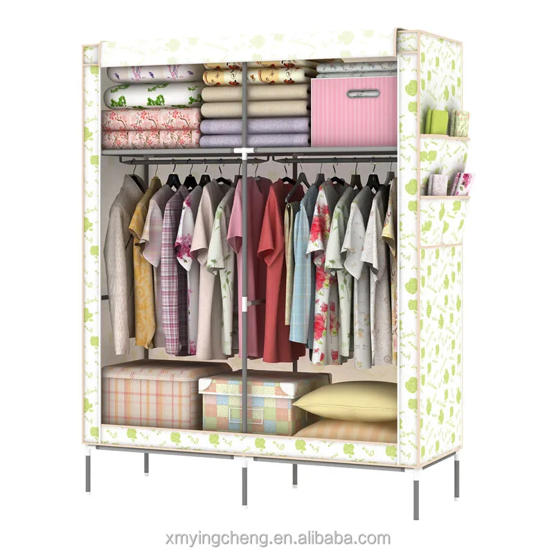 Wholesale High Quality Large Storage Furniture Foldable Cabinet Plastic Portable Simple Wardrobes Bedroom Furniture Modern