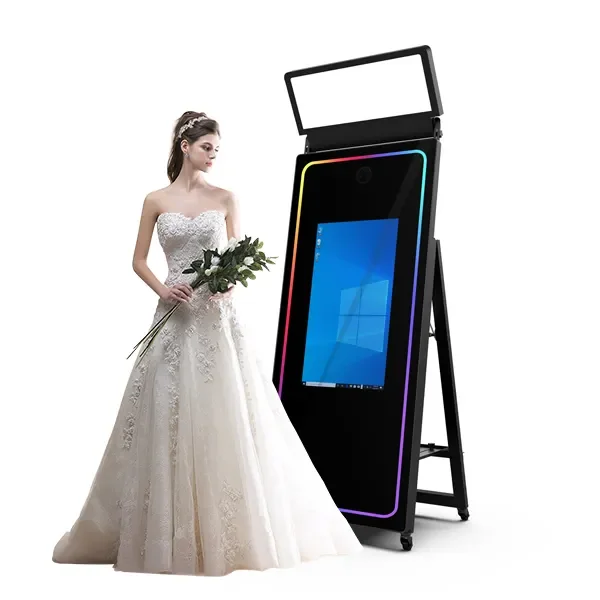 irisi 40/70inch Mirror Photo Booth Selfie Magic Mirror Photo Booth Touch Screen Photo Booth Mirror With Camera And Printer