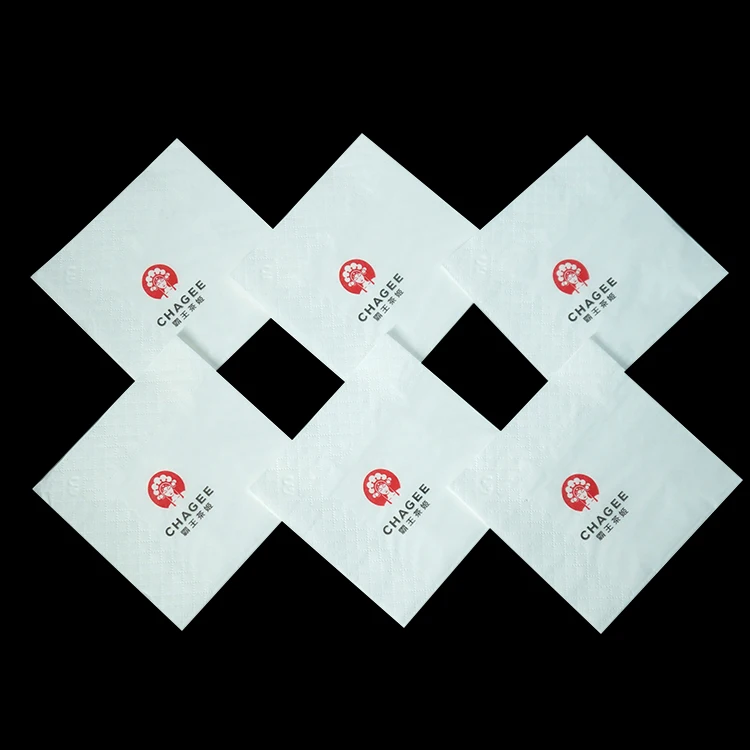 white black mix wood pulp 1 ply 2 ply individual custom full color table linen napkin with picture wedding party