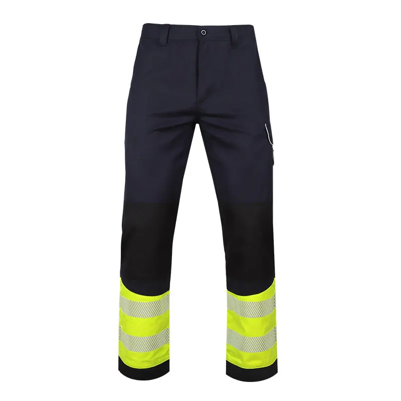 Wholesale Men Modacrylic 4 way Stretch Flame retardant Anti Static Hi Vis Reflective Tape Fire Resistant FR Cargo pants