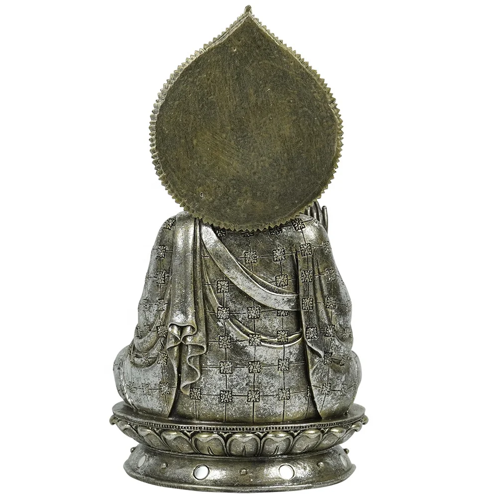 Hot sale inner heart peaceful Meditating Resin Sitting Thai buddha Statue for tabletop Decor