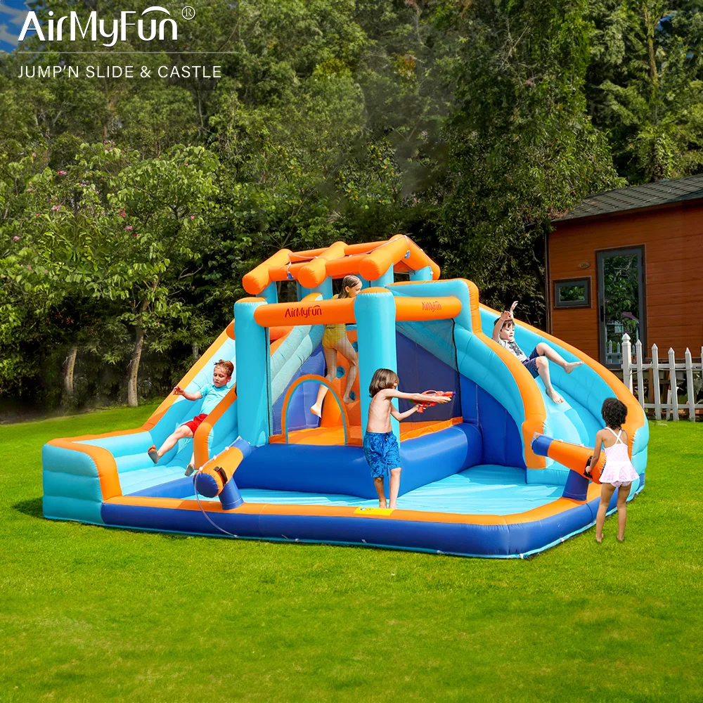 Wholesale Party Bouncy Kids Bouncing Castle Inflatable Bounce House With Ball Pit Water Slide Castle For Party Event