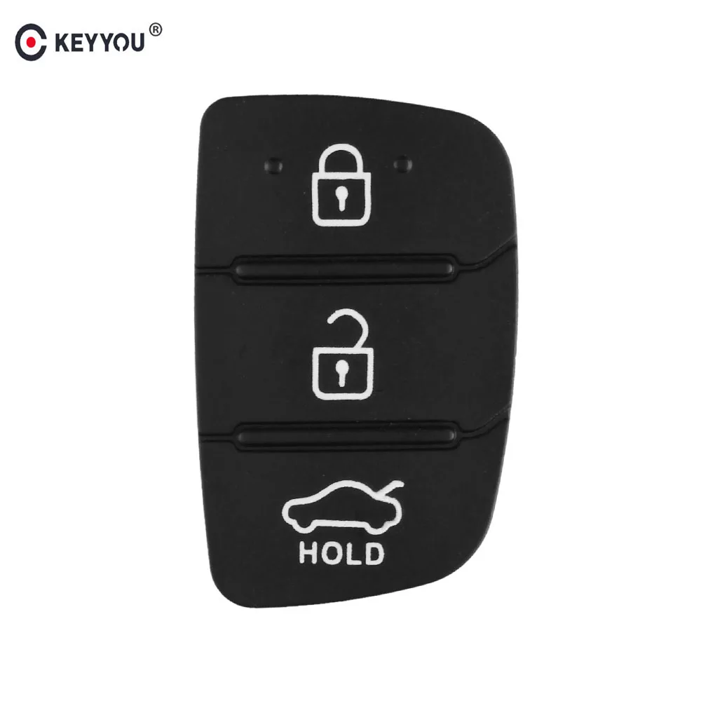 Запасной силиконовый чехол KEYYOU для дистанционного ключа с 3 и 4 кнопками для Hyundai HB20 SANTA FE IX35 IX45
