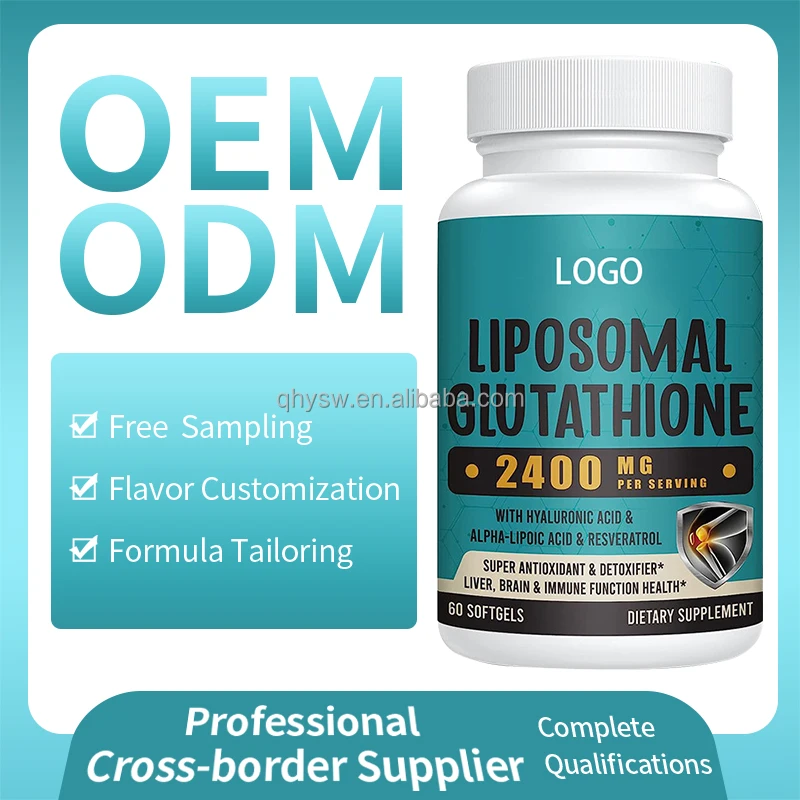 OEM Private Label L-glutathione Softgels Skin Whitening Product L-glutathione Capsule Skin Whitening Supplements Product