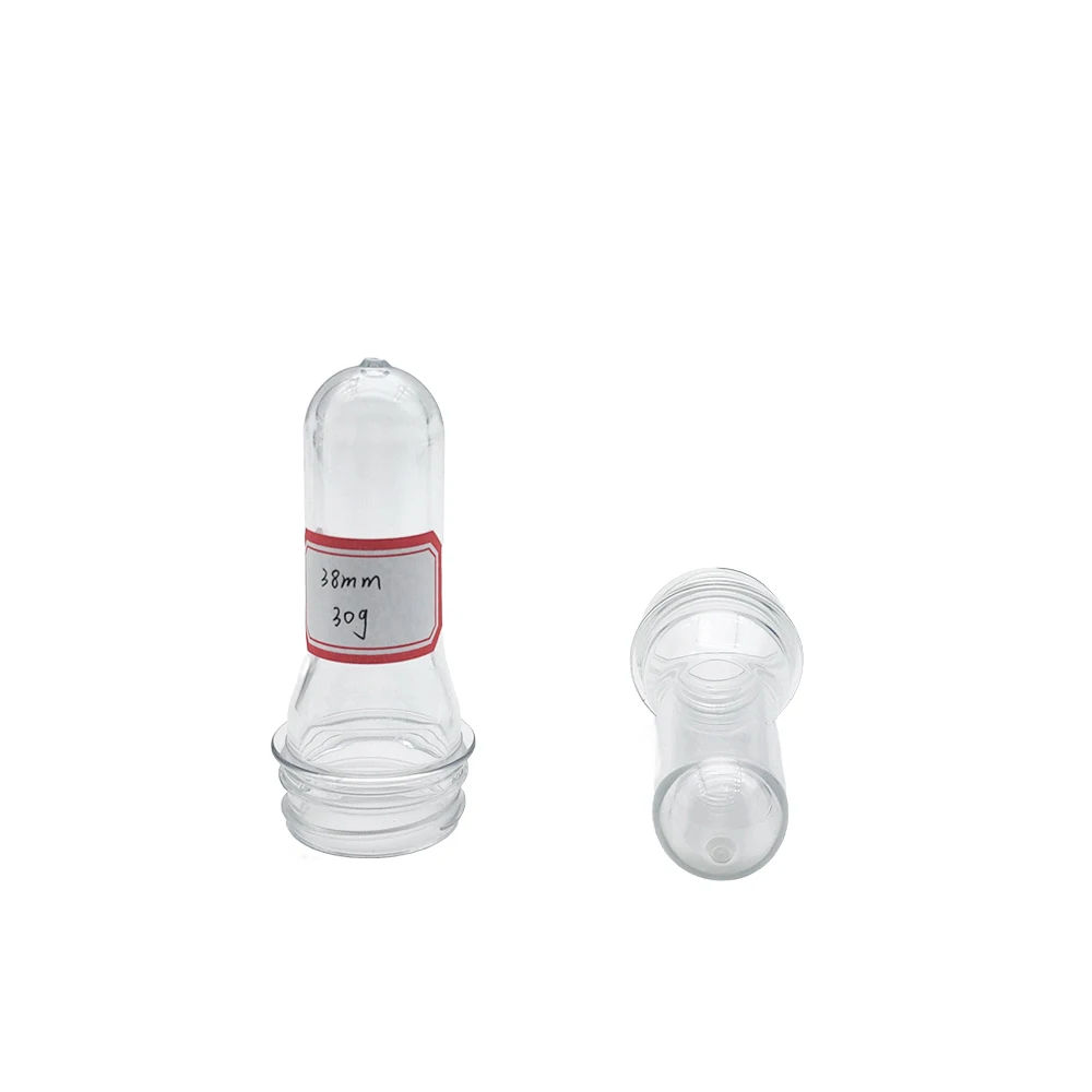 38mm 30g  clear color drinking water Bottles  PET plastic 500ml  bottle preform