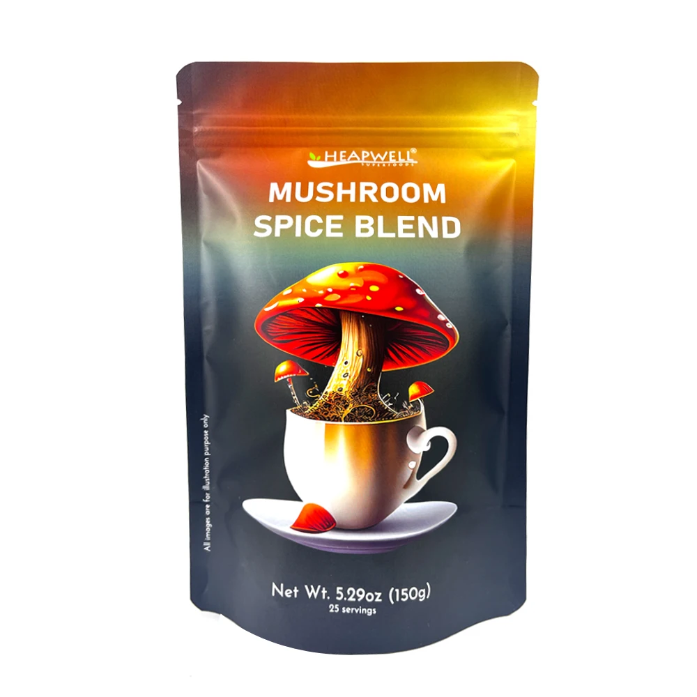 Logo Custom Printing  150g 250g with Aluminum Foil  Stand Up Zip Lock Pouch for Spice Packaging Bag