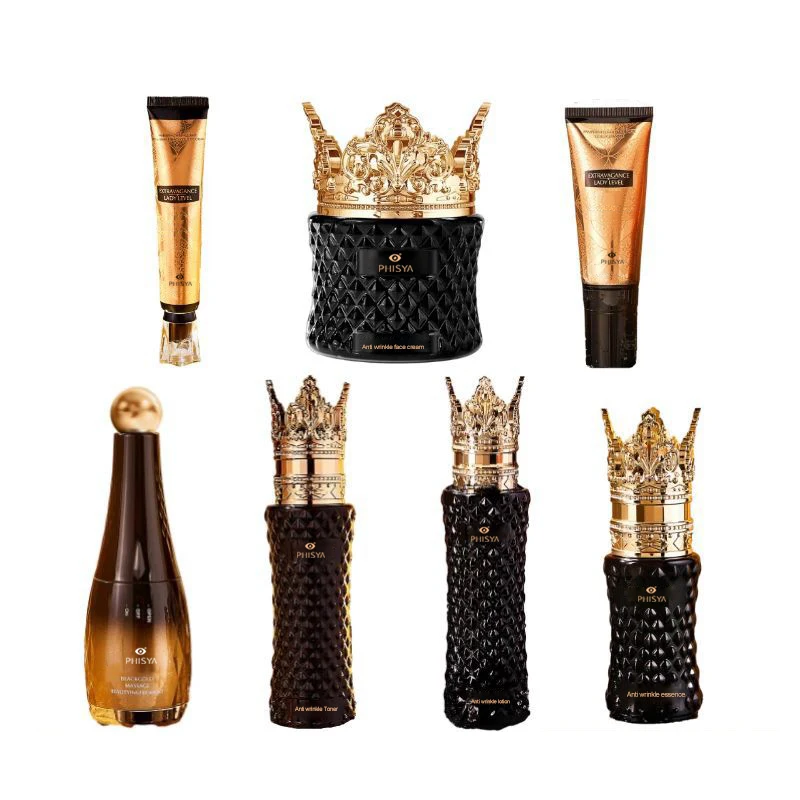Moisturizing Anti-Wrinkle Brightening The Skin Rejuvenating Luxury Black Gold Skin Care Set