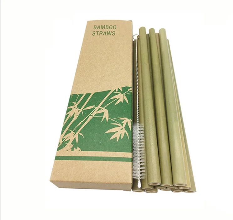 100% natural organic degradable biodegradable bio-degradable drinking bamboo straw