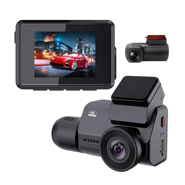 Relee 4K Dash Cam Built in WiFi GPS Car Dashboard Camera Recorder 2K HDR Night Vision Camera Front and Rear 4K