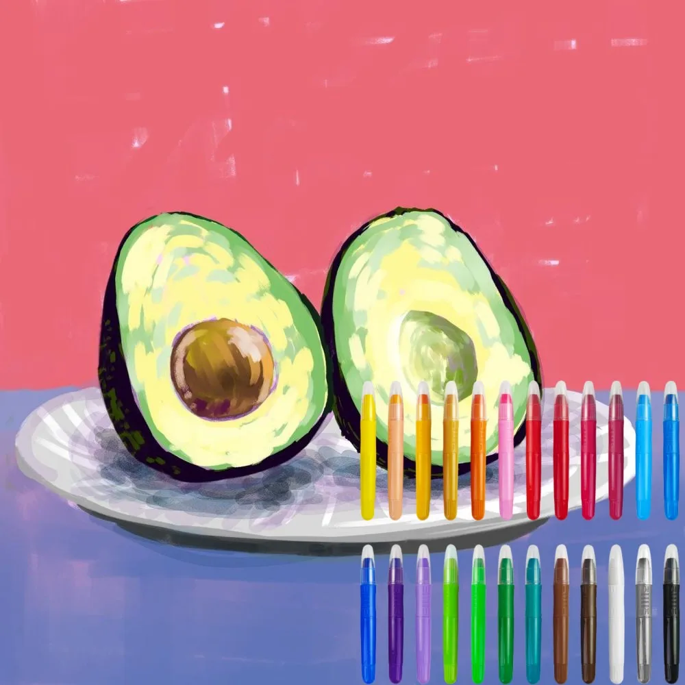 Unbranded Private Label Personalized Paint Solid Non Dirty No Toxin Multi Colour Letter Eco Friendly Crayon