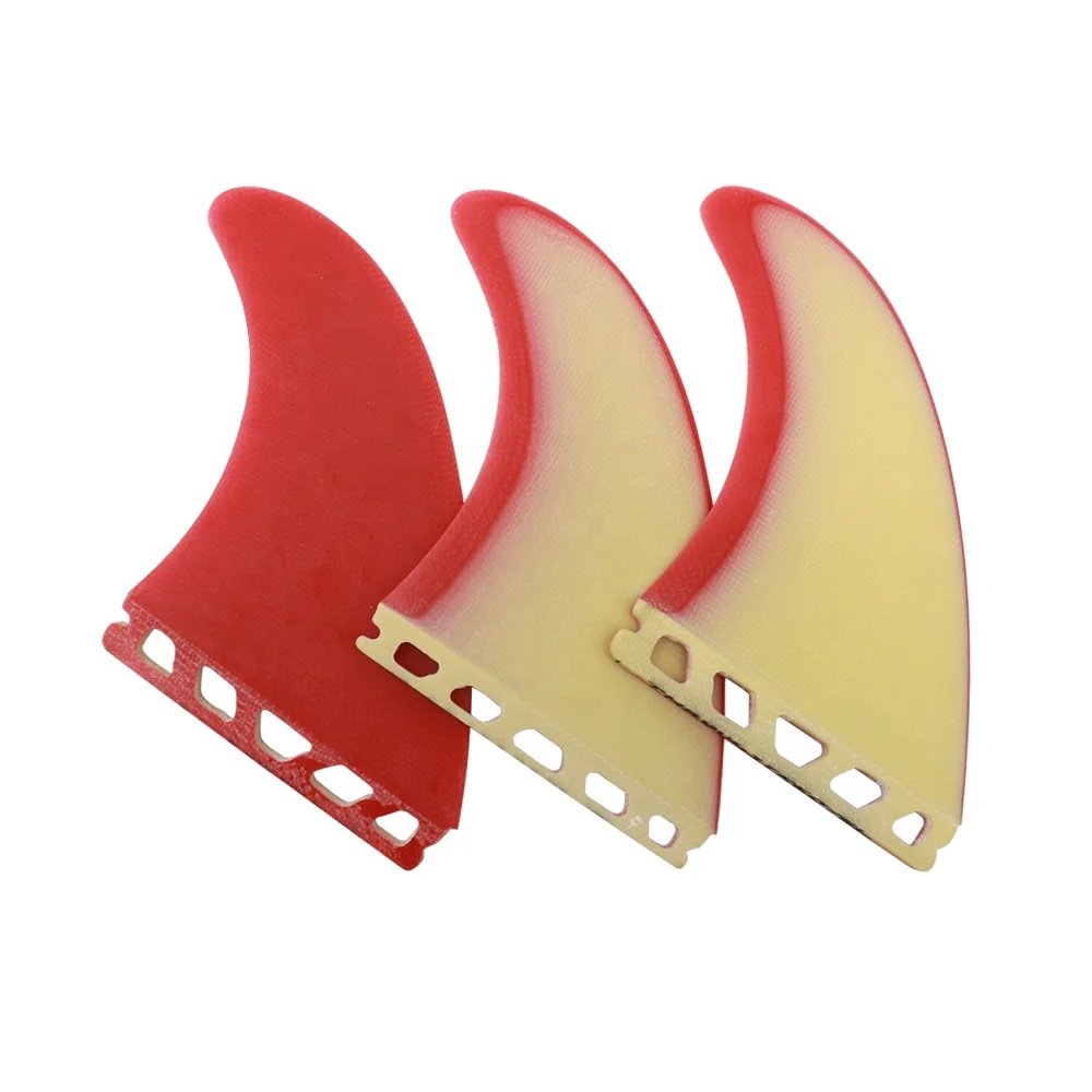 UNDERICE China Factory Handmade Surf Future 3 Pieces Fins Fiberglass Standard Thruster Upright Surfboard Side Fins