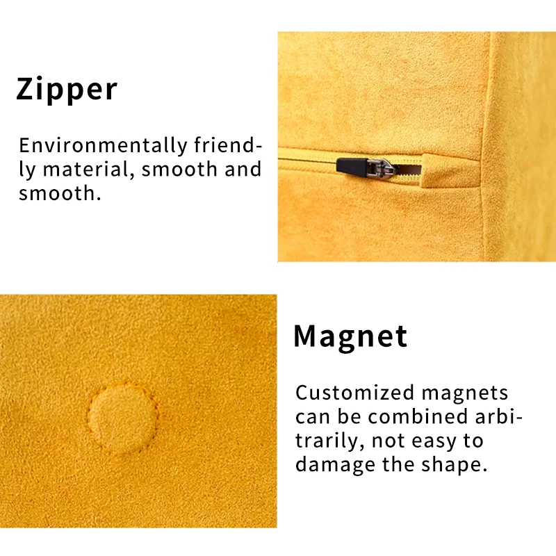 Chinese Suppliers Comfortable Indoor Modular Magnetic kids folding couch play fort