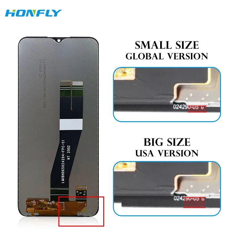 Honfly Wholesale Price For Samsung Galaxy A03S Mobile Phone  lcd display for samsung a03s lcd touch screen display