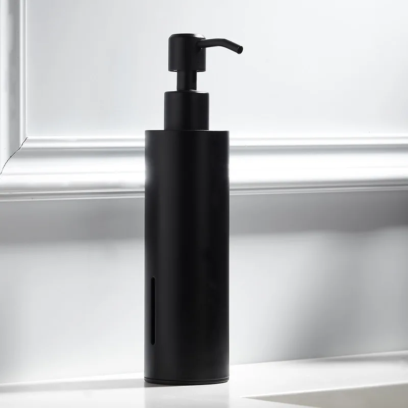 304 Stainless steel Black Soap Dispenser for Hotel & Household